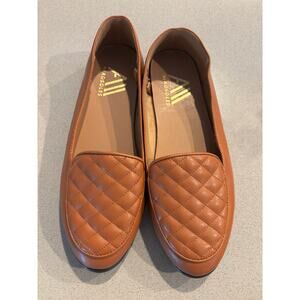 NWOT Women's Aerosoles Tan Quilted Flats - size 8